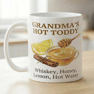 Mug Recette de Grand-Mère Hot Toddy Aquarelle Chaude