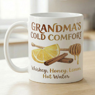 Mug Recette de Hot Toddy pour réconfort de grand-mère