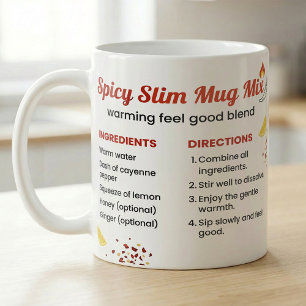 Mug Recette de thé au citron et au cayenne avec du mie