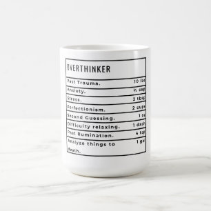 Mug Recette Overthinker