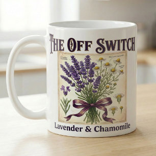 Mug Recette Vintage Lavande Camomille Herbe Relaxation