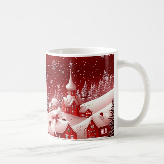 Mug "Réchauffez-vous dans un pays des merveilles hiver (Droite)