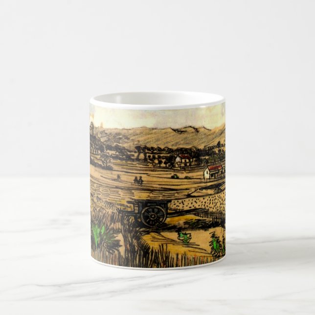 Mug Récolte en Provence Montmajour par Vincent van Gog (Centre)