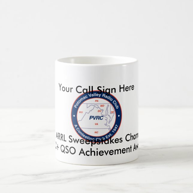 Mug Récompense de 300 QSO - 2008 sweepstakes d'ARRL (Centre)