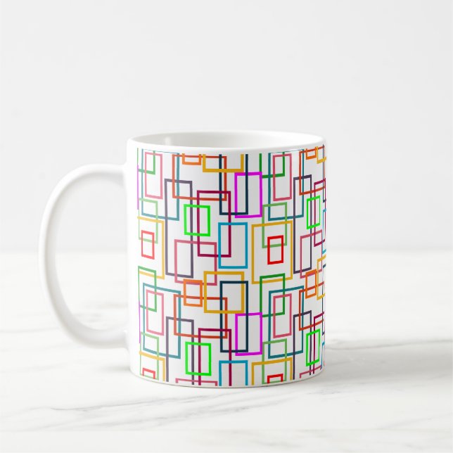 Mug Rectangles de chevauchement (Gauche)