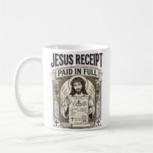 Mug Reçu de Jésus payé en totalité Reçu de Jésus payé
