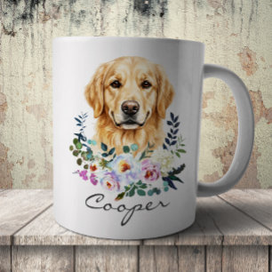 Mug Récupérateur couleur or aquarelle