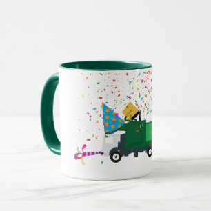 Mug Recyclage de la fête des camions à ordures
