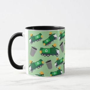 Mug Recyclage Motif de camion-poubelle