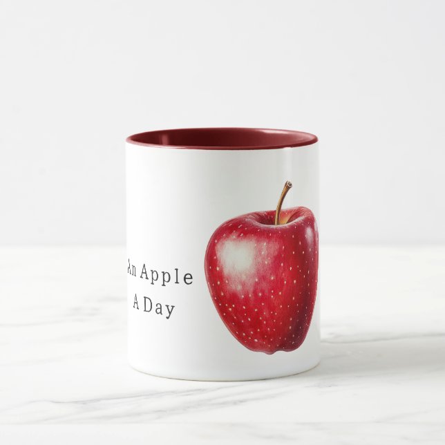 Mug Red Apple A Day (Centre)