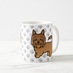 Mug Red Australian Terrier mignon chien de dessin