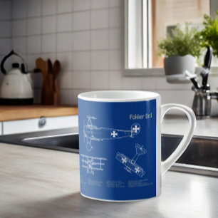 Mug Red Baron Fokker Dr.1 - Plan d'avion AD