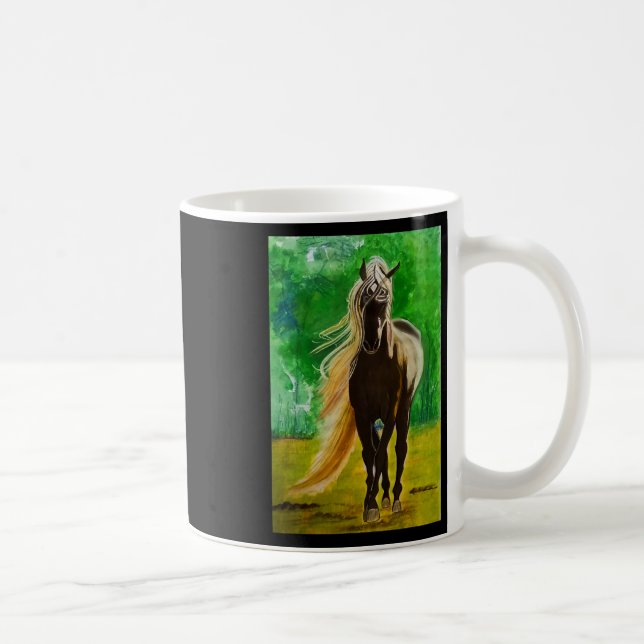 Mug Red Black Horses Horseback équitation Amateurs de  (Droite)