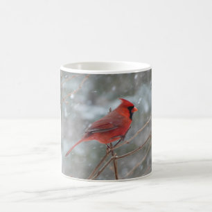 Mug Red cardinal en hiver