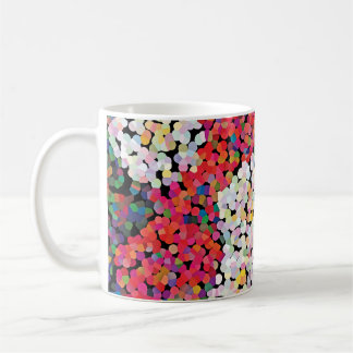 Mug  Red Crystal Floral Blooms