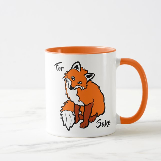 Mug Red Fox, pour l'amour drôle personnalisable (Droite)