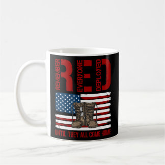 Mug Red Friday Militaire vétéran se souvenir de tout l