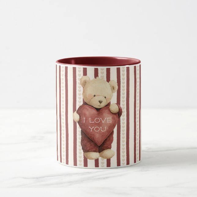 Mug Red Heart Love Bear (Centre)