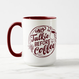 Mug Red No Talkie Avant Café
