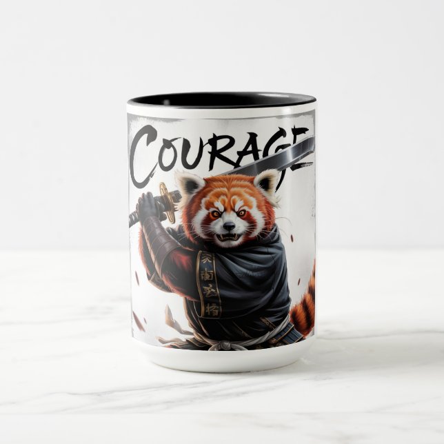Mug Red panda samurai- Courage (Centre)