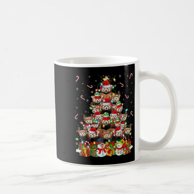 Mug Red Panda Xmas Lighting Tree Santa Red Panda Chris (Droite)