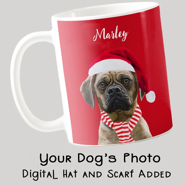 Mug Red Photo Cadeau de Noël pour les amoureux des ani (Créateur téléchargé)