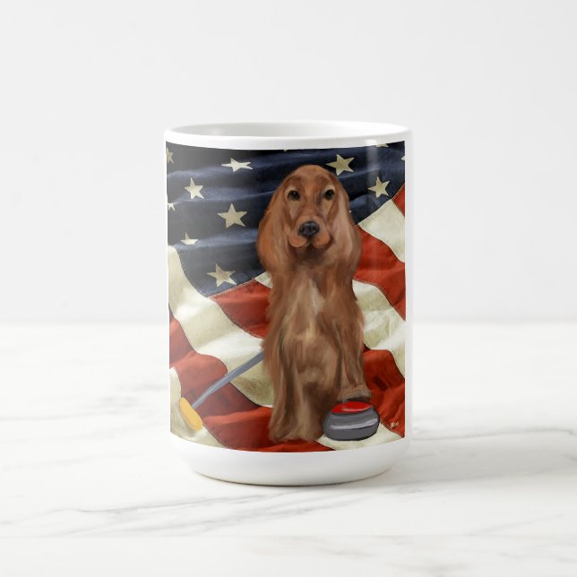MUG RED SETTER CURLING  (Centre)