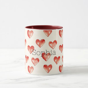 Mug Red Sweet Hearts Saint Valentin