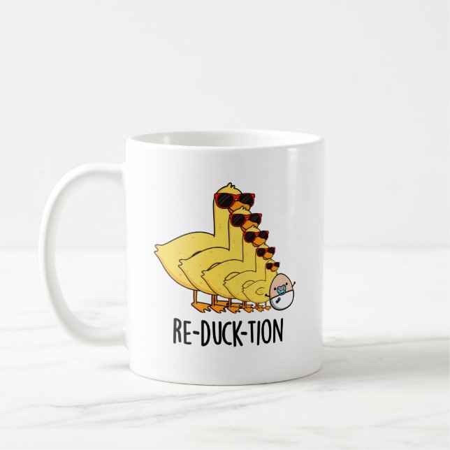 Mug Réduck-tion Funny Animal Canard Pun (Gauche)
