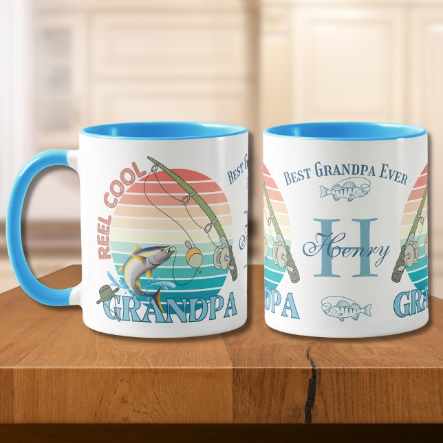 Mug Reel Cool Grand-père Meilleur grand-père jamais pe (Créateur téléchargé)