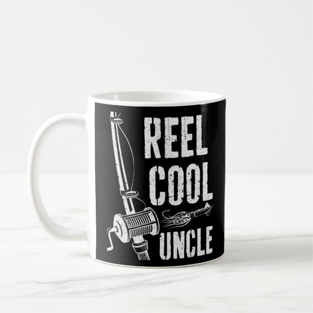 Mug Reel Cool Oncle Fête des pères de pêche cadeau (Gauche)