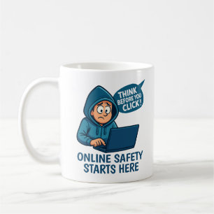 Mug Réfléchir avant de cliquer - Sensibilisation à la
