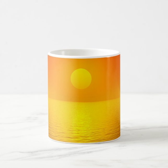 Mug Réflexion du coucher de soleil (Centre)