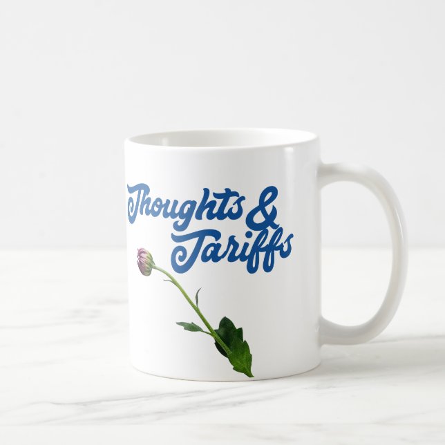 Mug Réflexions Et Droits De Douane Anti-Trump (Droite)