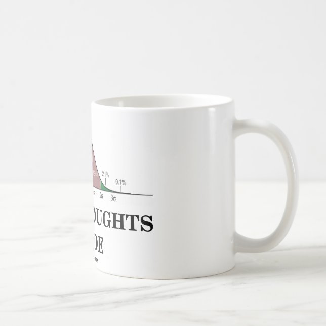 Mug Réflexions moyennes à l'intérieur (Humour statisti (Droite)