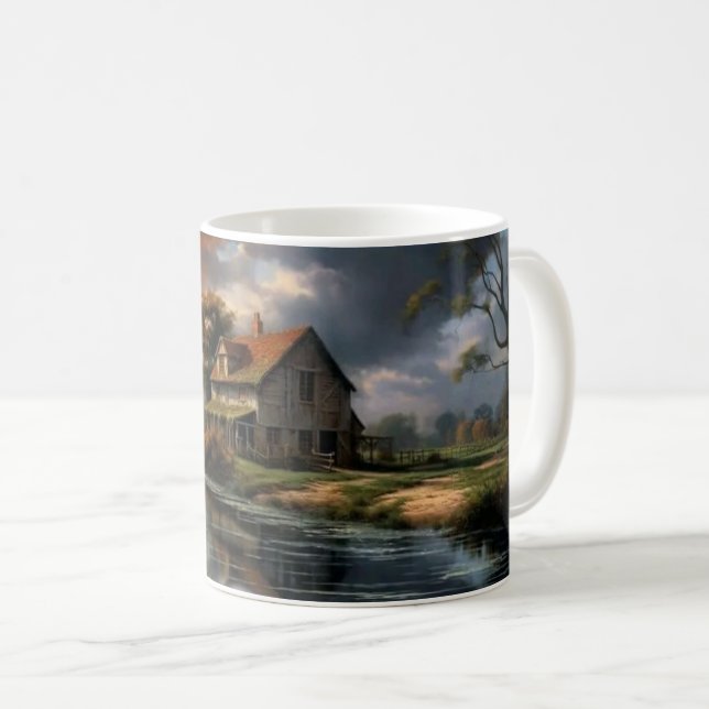 Mug Réflexions sur la campagne paisible (Devant droit)