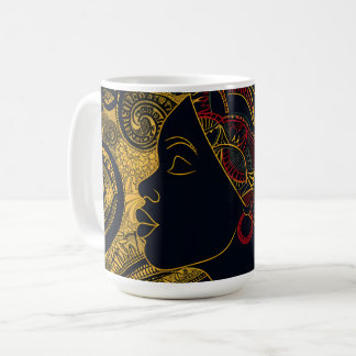 Mug Regal Elegance : Reine afro-américaine