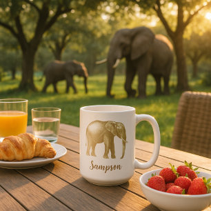 Mug Regal Elephant Gold estampé