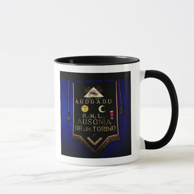 Mug Régalia maçonnique, de l'ordre de Turin (Droite)