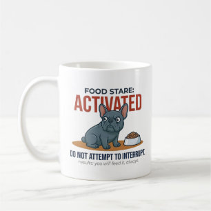 Mug Regard drôle de nourriture de Bouledogue Français 