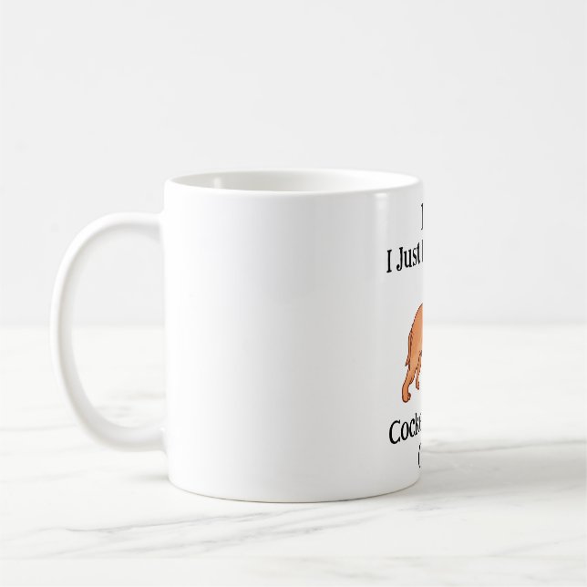 Mug Regardez, j'aime vraiment Cocker spaniel, d'accord (Gauche)