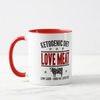 Mug RÉGIME KETOGENIC : Viande d'amour - la basse vie