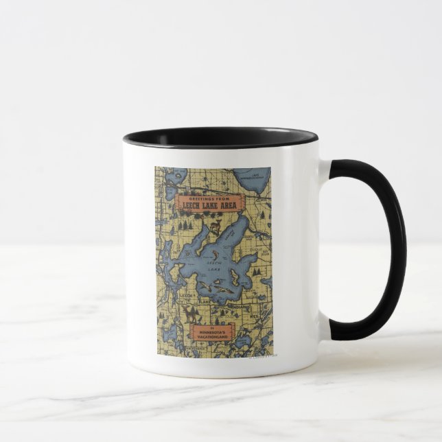 Mug Région du lac Leech, Minnesota - Scènes à grandes  (Droite)