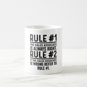 Mug Règle #1 L'Associé De Ventes A Toujours Raison Drô