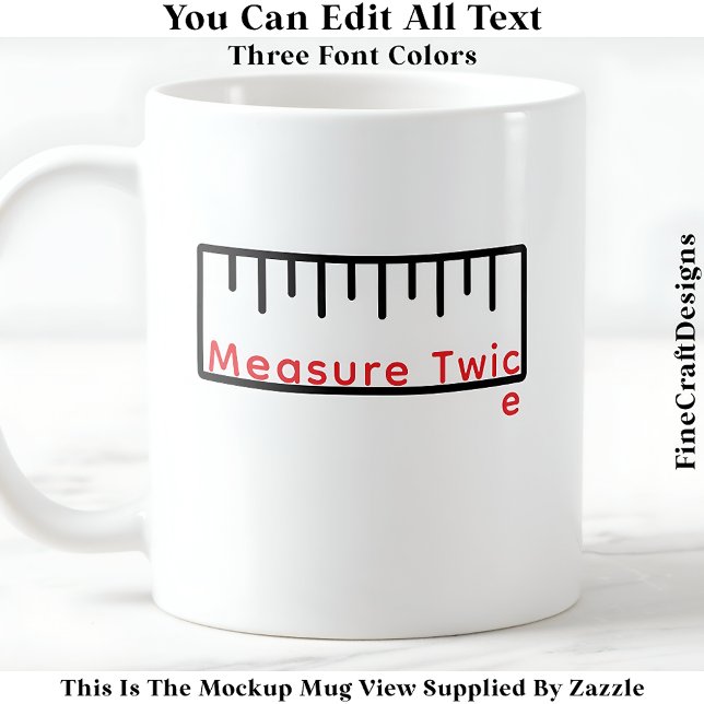 Mug Règle/Bande Drôle Pour L'Artiste De Plaisir 066 Ci (Créateur téléchargé)