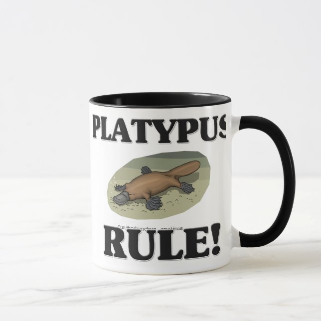 Mug Règle d'ORNITHORYNQUE ! (Droite)