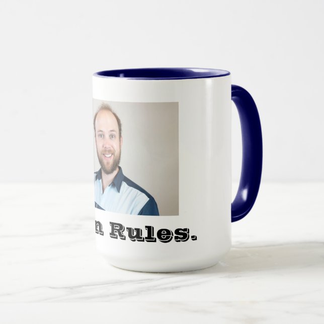 Mug règles d'évan (Devant droit)