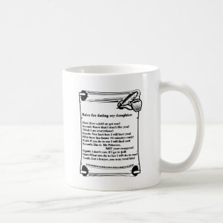 Mug Règles pour dater ma fille