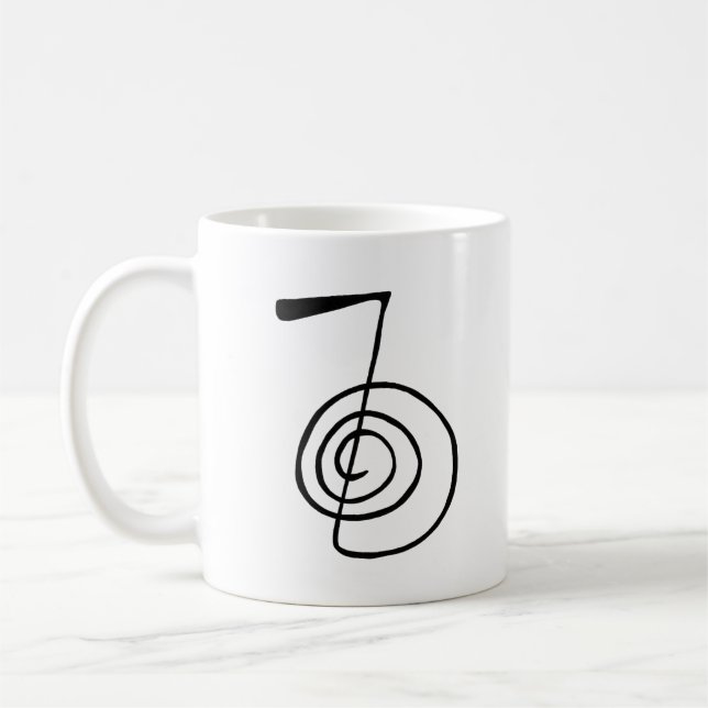 Mug Reiki : Cho Ku Rei : Le symbole de puissance juste (Gauche)