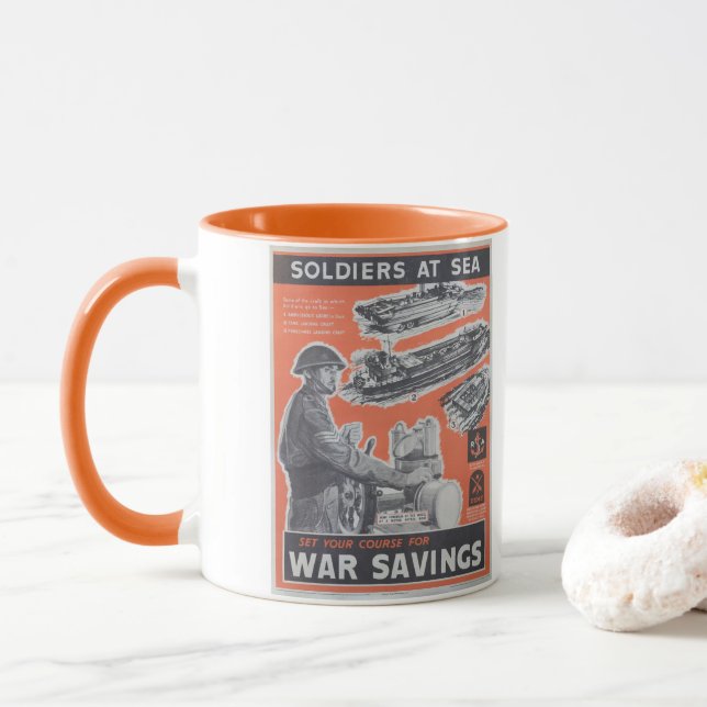 Mug Réimpression de l'affiche britannique de guerre. (Avec donut)